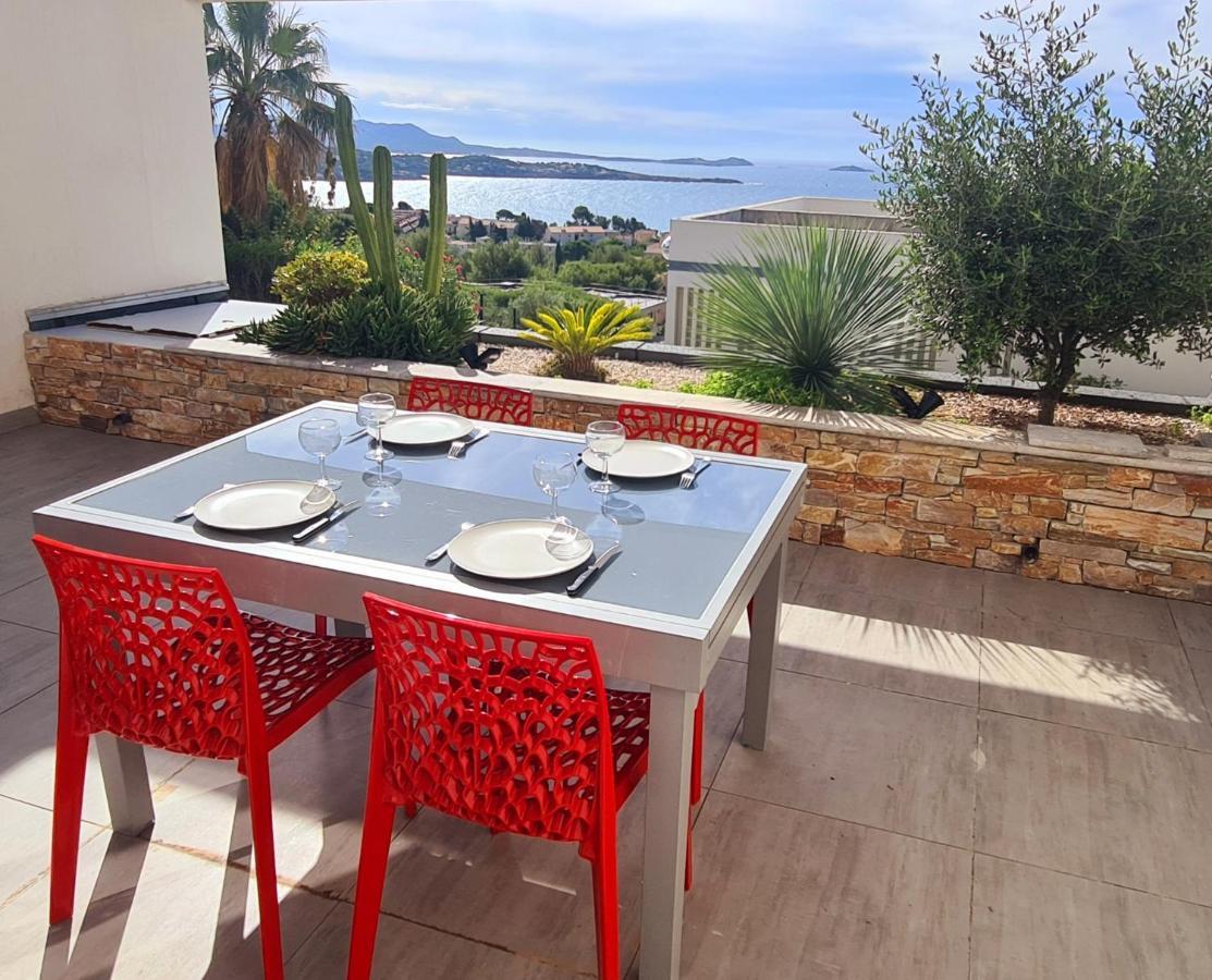 Magnifique Appartement Vue Mer - Grande Terrasse Et Piscine Bandol Zewnętrze zdjęcie