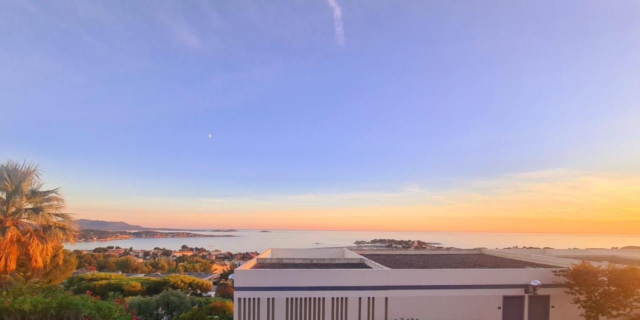 Magnifique Appartement Vue Mer - Grande Terrasse Et Piscine Bandol Zewnętrze zdjęcie