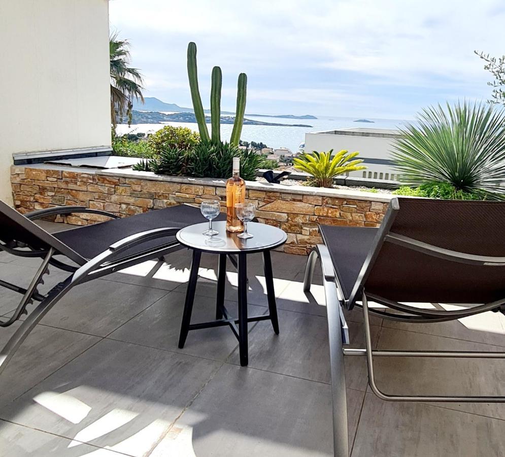 Magnifique Appartement Vue Mer - Grande Terrasse Et Piscine Bandol Zewnętrze zdjęcie