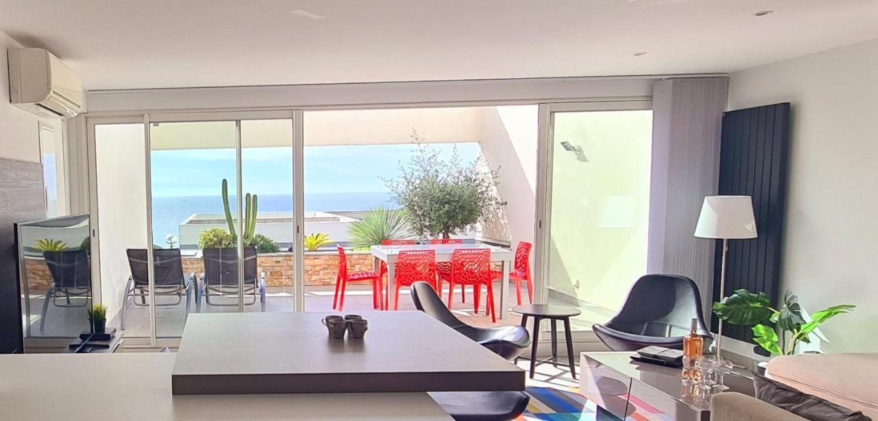 Magnifique Appartement Vue Mer - Grande Terrasse Et Piscine Bandol Zewnętrze zdjęcie